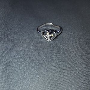 Heart cross ring target brand